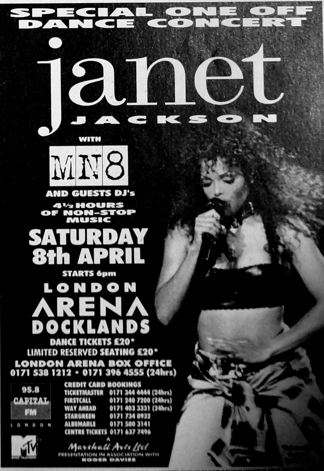 janet concert march 1995